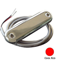 Shadow-Caster Courtesy Light w/2' Lead Wire - 316 SS Cover - Cool Red - 4-Pack | SCM-CL-CR-SS-4PACK