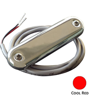 Shadow-Caster Courtesy Light w/2' Lead Wire - 316 SS Cover - Cool Red - 4-Pack | SCM-CL-CR-SS-4PACK