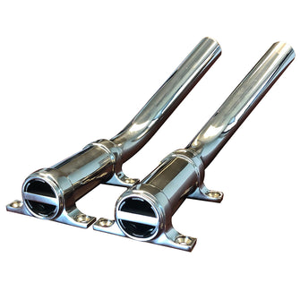 Tigress Side Mount Outrigger Holders - Fabricated 304 S.S. - 1-1/8" I.D.-Pair | 88504