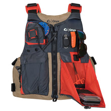 Onyx Kayak Fishing Vest - Adult Oversized - Tan/Grey | 121700-706-005-17