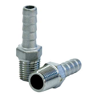 Tigress Stainless Steel Pipe to Hose Adapter - 1/4" IPS | 77910