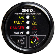 Fireboy-Xintex Propane Fume Detector w/Automatic Shut-Off &amp; Plastic Sensor - No Solenoid Valve - Black Bezel Display | P-1BNV-R