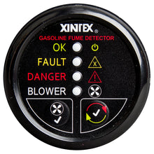 Fireboy-Xintex Gasoline Fume Detector w/Blower Control - Black Bezel - 12V | G-1BB-R