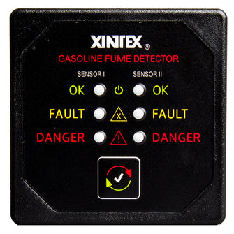 Fireboy-Xintex Gasoline Fume Detector w/Dual Channel - 12/24V | G-2B-R