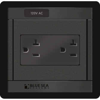 Blue Sea 1479 360 Panel - 120V AC DUal Outlet | 1479