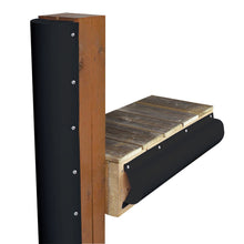 Dock Edge Piling Bumper - One End Capped - 6' - Black | 1020-B-F