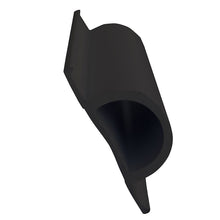 Dock Edge Standard "D" PVC Profile - 16' Roll - Black | 1193-F