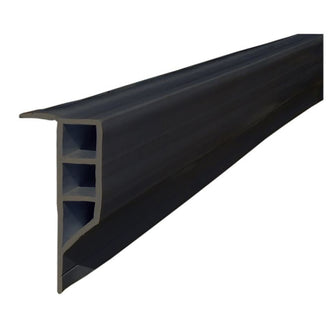 Dock Edge Standard PVC Full Face Profile - 16' Roll - Black | 1163-F