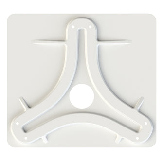 KING Jack&trade;/Omni Antenna Mounting Plate - White | MB8200