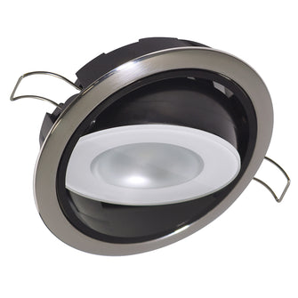 Lumitec Mirage Positionable Down Light - White Dimming, Red/Blue Non-Dimming - Polished Bezel | 115118