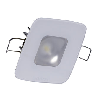 Lumitec Square Mirage Down Light - White Dimming, Red/Blue Non-Dimming - Glass Housing - No Bezel | 116198