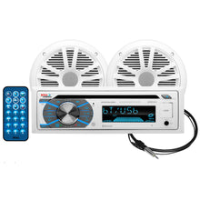 Boss Audio MCK508WB.6 Marine Stereo &amp; 6.5" Speaker Kit - White | MCK508WB.6