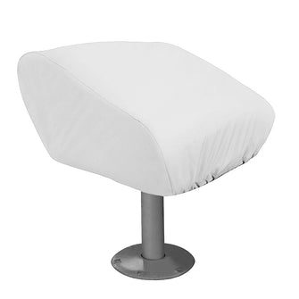 Taylor Made Folding Pedestal Boat Seat Cover - Vinyl White | 40220