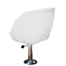 Taylor Made Helm/Bucket/Fixed Back Boat Seat Cover - Vinyl White | 40230