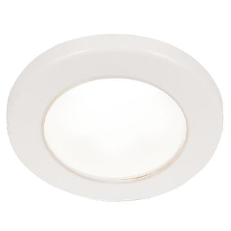 Hella Marine EuroLED 75 3" Round Screw Mount Down Light - White LED - White Plastic Rim - 12V | 958110011