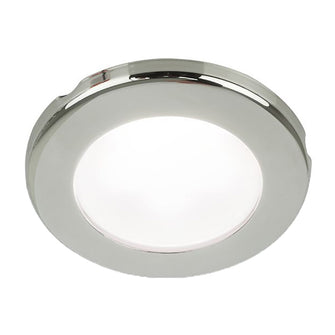 Hella Marine EuroLED 75 3" Round Screw Mount Down Light - White LED - Stainless Steel Rim - 24V | 958110121