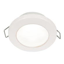 Hella Marine EuroLED 75 3" Round Spring Mount Down Light - White LED - White Plastic Rim - 12V | 958110511