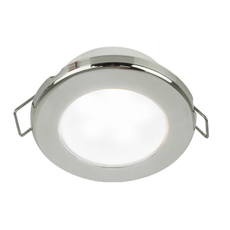 Hella Marine EuroLED 75 3" Round Spring Mount Down Light - White LED - Stainless Steel Rim - 12V | 958110521