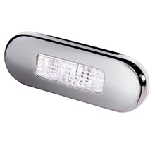 Hella Marine Surface Mount Oblong LED Courtesy Lamp - White LED - Stainless Steel Bezel | 980869301