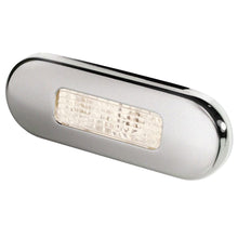 Hella Marine Surface Mount Oblong LED Courtesy Lamp - Warm White LED - Stainless Steel Bezel | 980869401