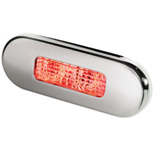 Hella Marine Surface Mount Oblong LED Courtesy Lamp - Red LED - Stainless Steel Bezel | 980869501