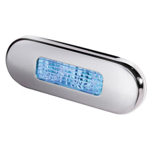 Hella Marine Surface Mount Oblong LED Courtesy Lamp - Blue LED - Stainless Steel Bezel | 980869601