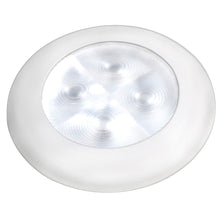 Hella Marine Slim Line LED 'Enhanced Brightness' Round Courtesy Lamp - White LED - White Plastic Bezel - 12V | 980500541