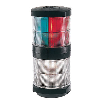 Hella Marine Tri-Color Navigation Light/Anchor Navigation Lamp- Incandescent - 2nm - Black Housing - 12V | 2984601