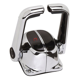 Uflex&nbsp;Twin Lever Top Mount Control w/Neutral Lock - No Trim Switch - Chrome | B502CH/L