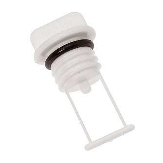 Barton Marine Drain Plug - 15mm (.60") Bore - White | 42 359