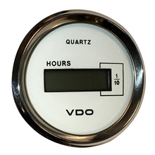 VDO Cockpit Marine 52mm (2-1/16") LCD Hourmeter - White Dial/Chrome Bezel | 331-548