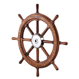 Edson 28" Classic Teak Yacht Wheel | 601CH-28