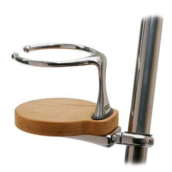 Edson Clamp-On Drink Holder - Single - Teak | 878TK-1-125