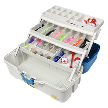 Plano Ready Set Fish Three-Tray Tackle Box - Aqua Blue/Tan | 620310