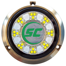 Shadow-Caster SCR-24 Bronze Underwater Light - 24 LEDs - Aqua Green | SCR-24-AG-BZ-10