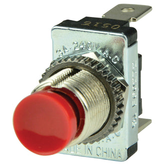 BEP Red SPST Momentary Contact Switch - OFF/(ON) | 1001401