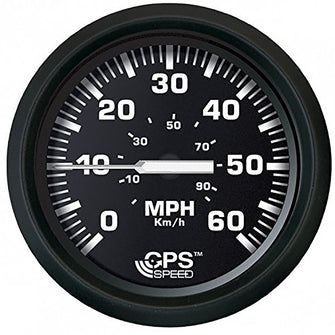 Faria Euro Black 4" Speedometer 60MPH (GPS) | 32816