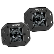 RIGID Industries D-Series PRO Flush Mount - Spot LED - Midnight Edition - Pair - Black | 212213BLK