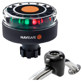 Navisafe Navilight Tricolor 2NM w/Navibolt Base &amp; Rail Mount - Black | 342KIT