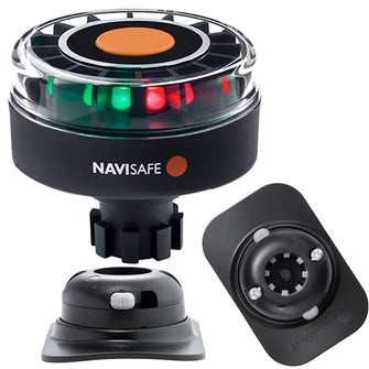 Navisafe Navilight Tricolor 2NM w/Navibolt Base &amp; RIB Mount - Black | 342KIT2