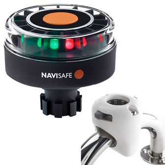 Navisafe Navilight Tricolor 2NM w/Navibolt Base &amp; Rail Mount - White | 342KIT3