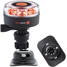 Navisafe Navilight All RED 360&deg; 2NM w/Navimount Base &amp; RIB Mount - Black | 045KIT2