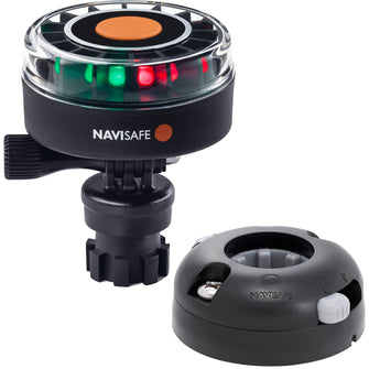 Navisafe Navilight 2NM Tricolor w/Navimount Base &amp; Horizontal Mount - Black | 340KIT7