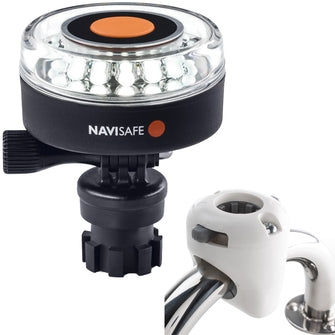 Navisafe Navilight 360&deg; 2NM White w/Navimount Base &amp; Rail Mount - White | 040KIT3