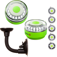 Navisafe Portable Navilight 360&deg; 2NM Rescue - Glow In The Dark - Green w/Bendable Suction Cup Mount | 010KIT2