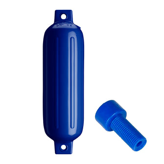 Polyform G-3 Twin Eye Fender 5.5" x 19" - Cobalt Blue w/Adapter | G-3-COBALT BLUE