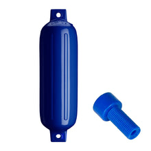 Polyform G-4 Twin Eye Fender 6.5" x 22" - Cobalt Blue w/Adapter | G-4-COBALT BLUE