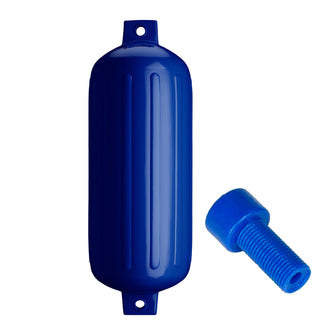 Polyform G-6 Twin Eye Fender 11" x 30" - Cobalt Blue w/Adapter | G-6-COBALT BLUE