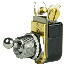 BEP SPST Chrome Plated Toggle Switch - 3/8" Ball Handle - OFF/ON | 1002022