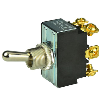 BEP DPDT Chrome Plated Toggle Switch - ON/OFF/ON | 1002018